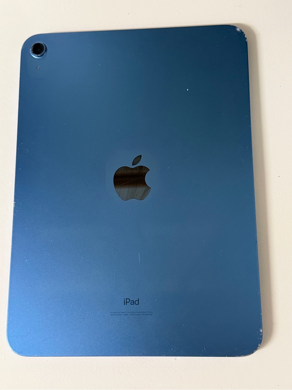 Apple iPad 10TH Generation Blue Aluminum Back Panel with Apple Logo